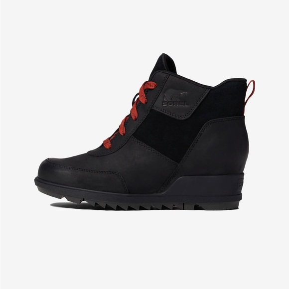 SOREL EVIE SPORT LACE BLACK WATERPROOF BOOTIES SIZE: 7.5 - Picture 7 of 8